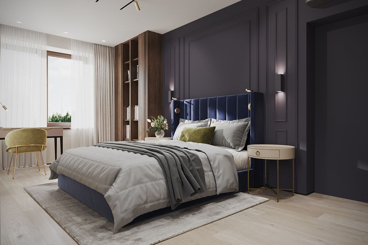 спальня в стиле неоклассика