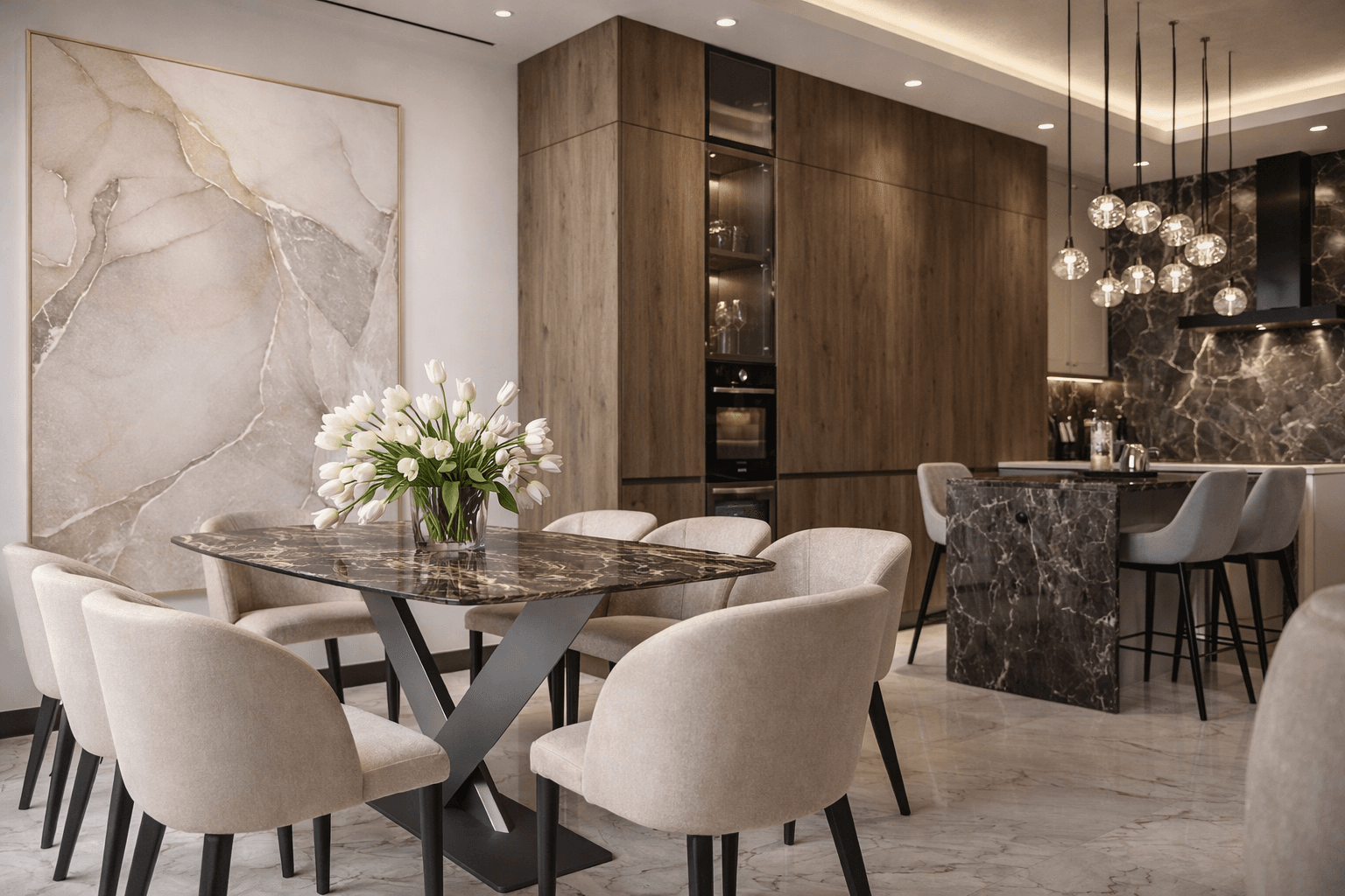 дизайн интерьера гостиной в ЖК LIFE-Кутузовский