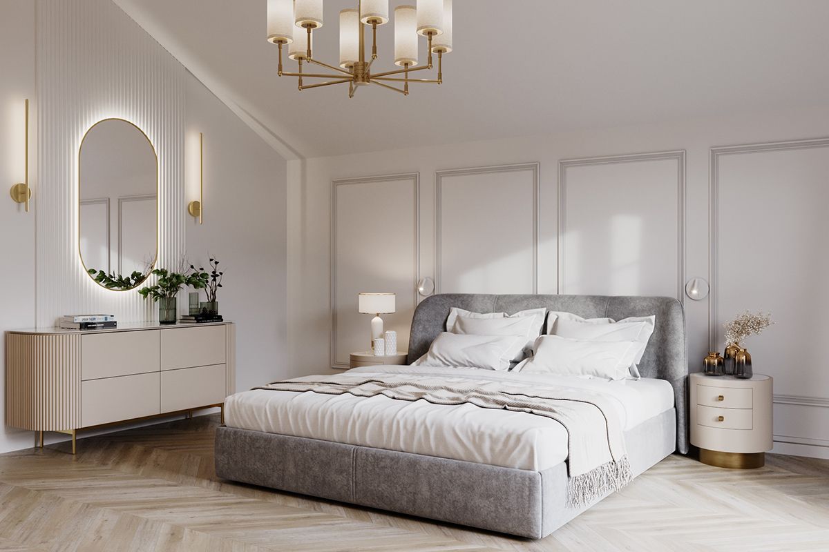 дизайн спальни в стиле неоклассика