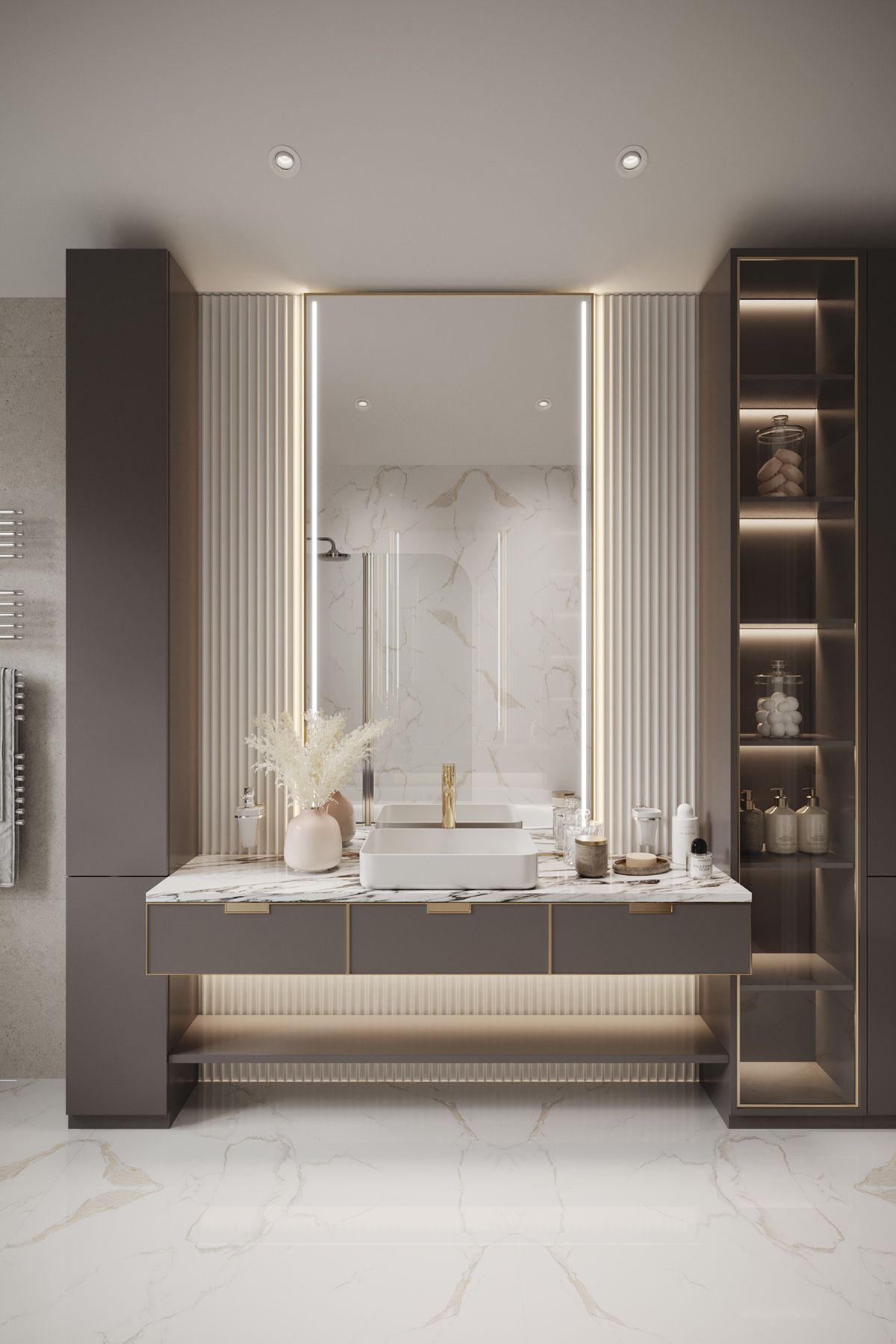 дизайн ванной в загородном доме