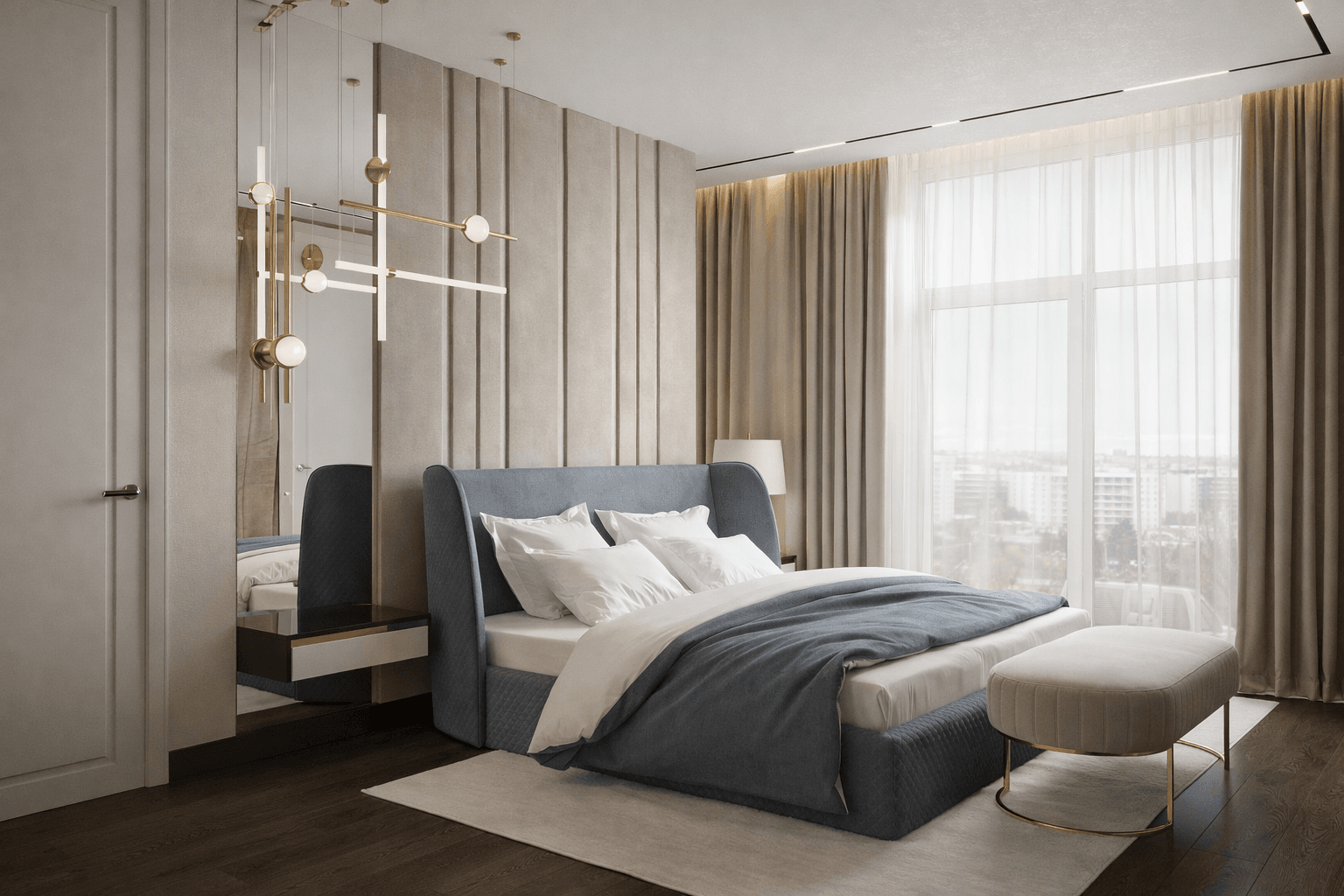 дизайн интерьера спальни в современном стиле