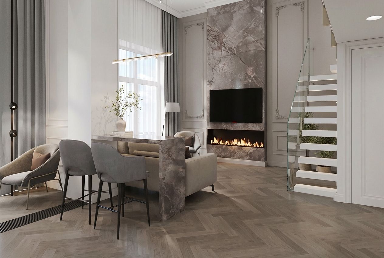 Дизайн двухуровневой квартиры