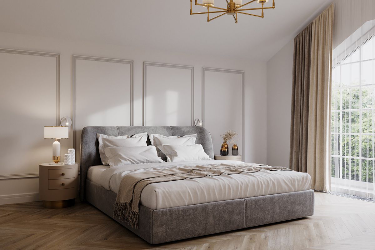 дизайн спальни в стиле неоклассика