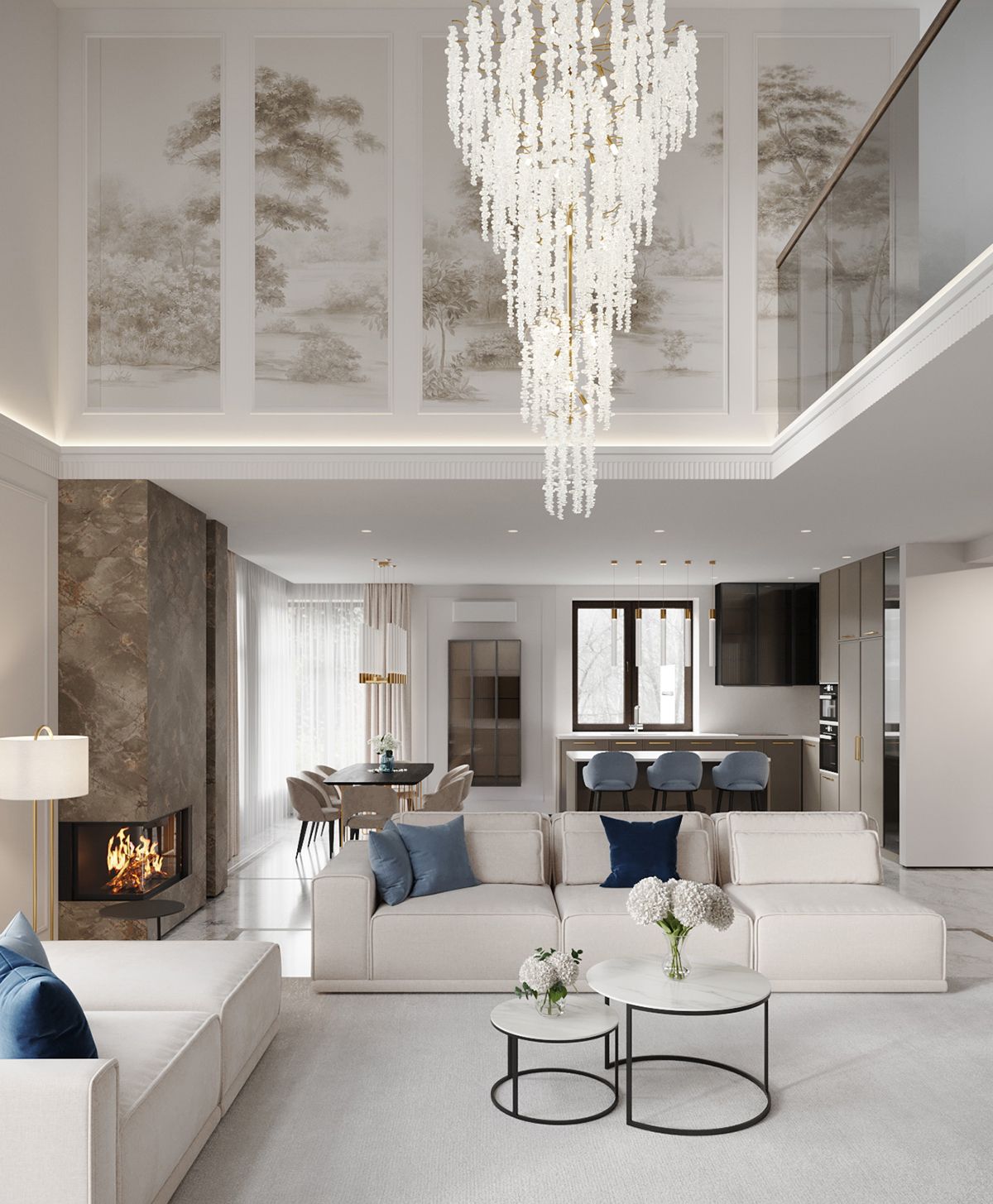 Гостиная со вторым светом