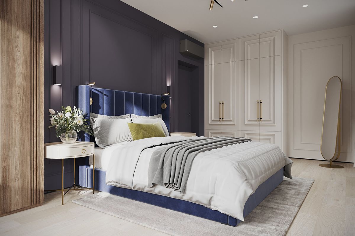 спальня в стиле неоклассика