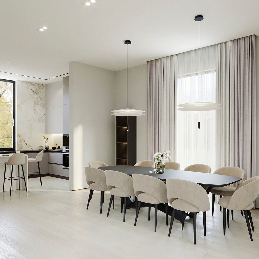 Дизайн столовой в загородном доме