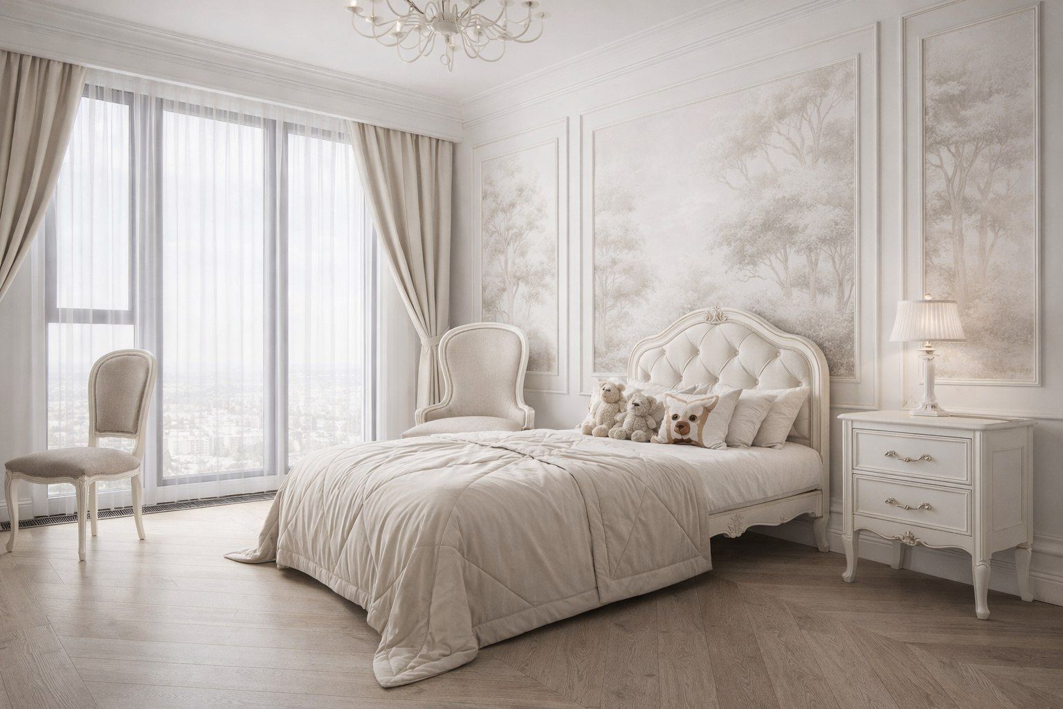 дизайн детской комнаты в классическом стиле