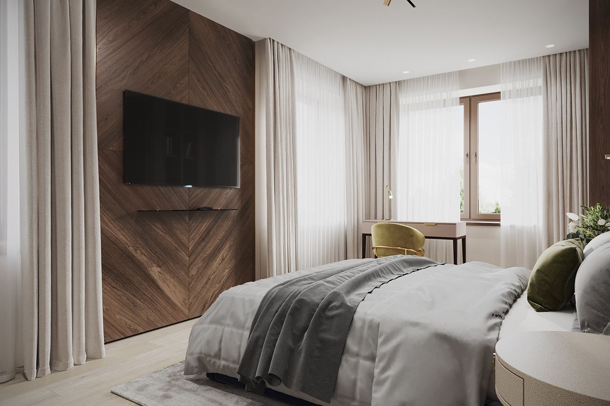 спальня в стиле неоклассика