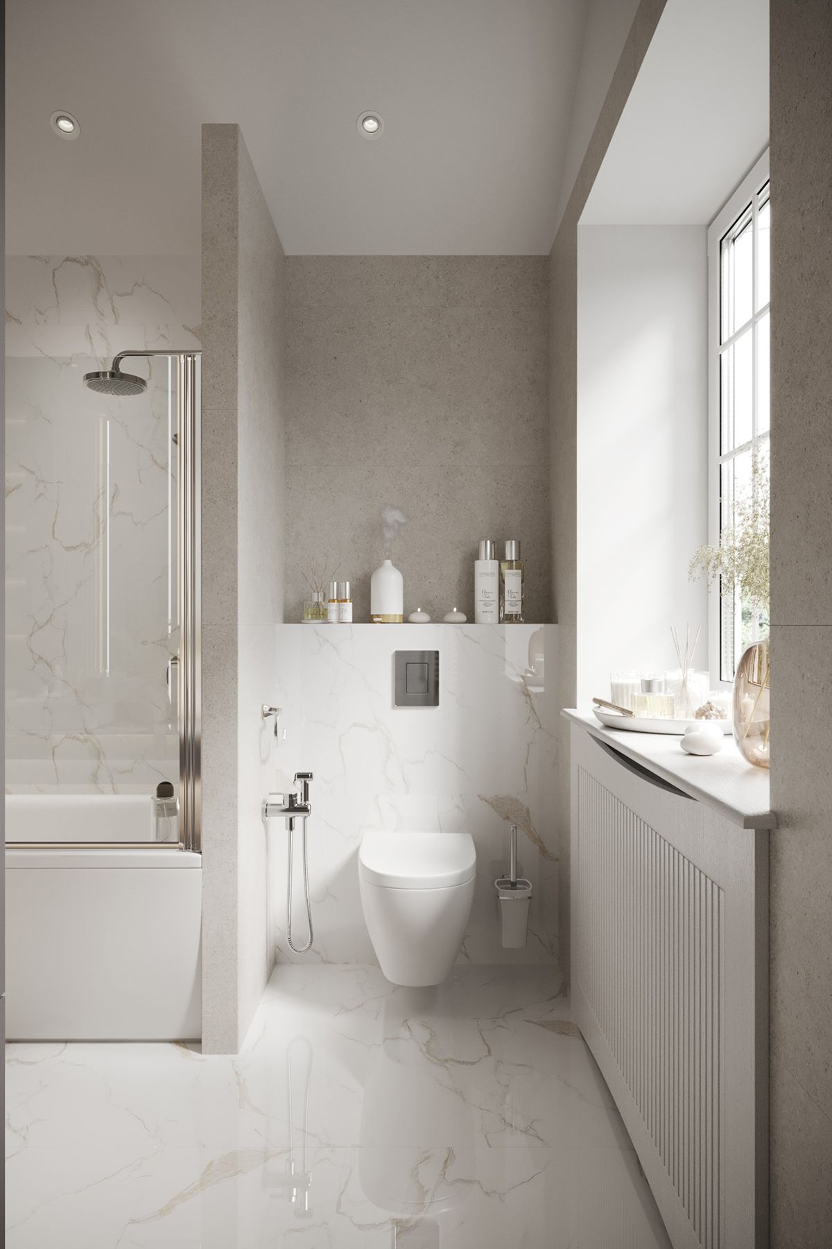 дизайн ванной в загородном доме