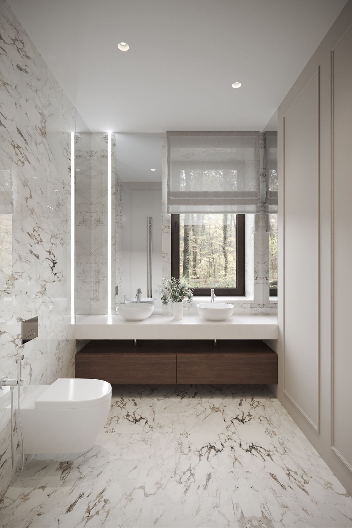 санузел в стиле неоклассика