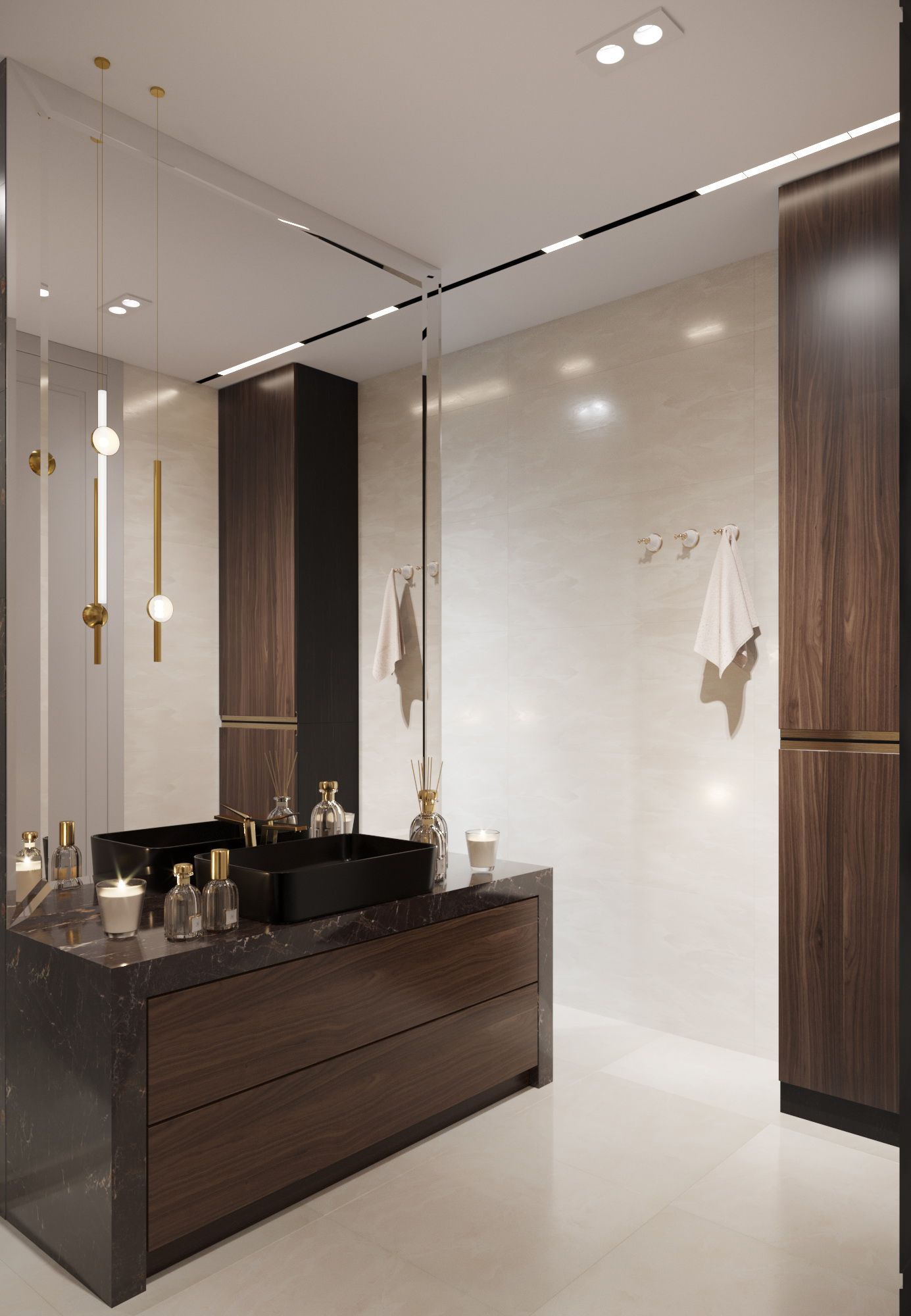 дизайн интерьера санузла в современном стиле