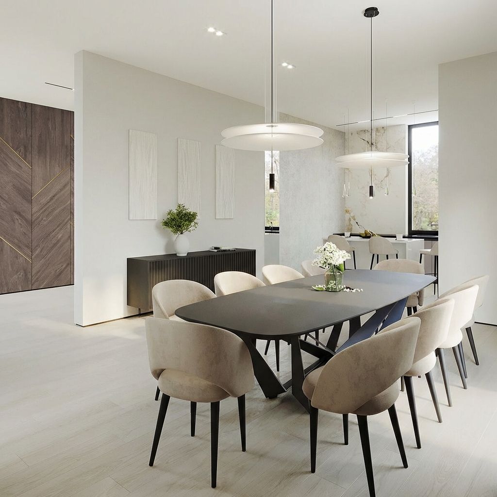 Дизайн столовой в загородном доме