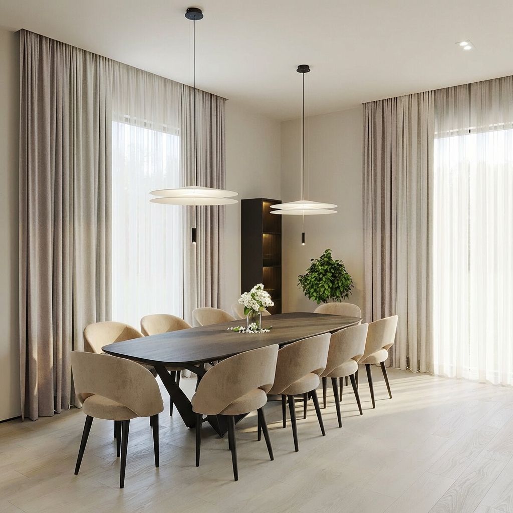 Дизайн столовой в загородном доме