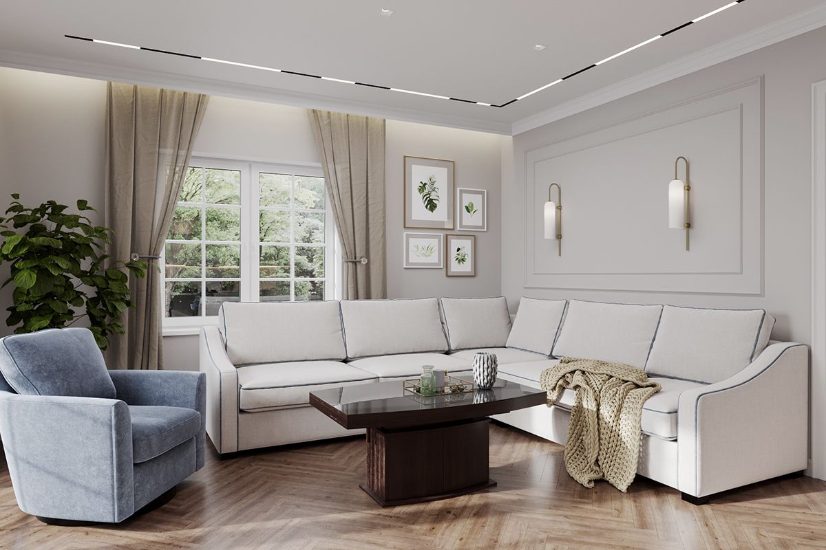 гостиная в стиле неоклассика