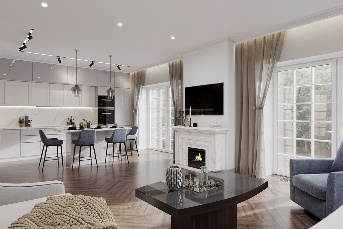 кухня в стиле неоклассика