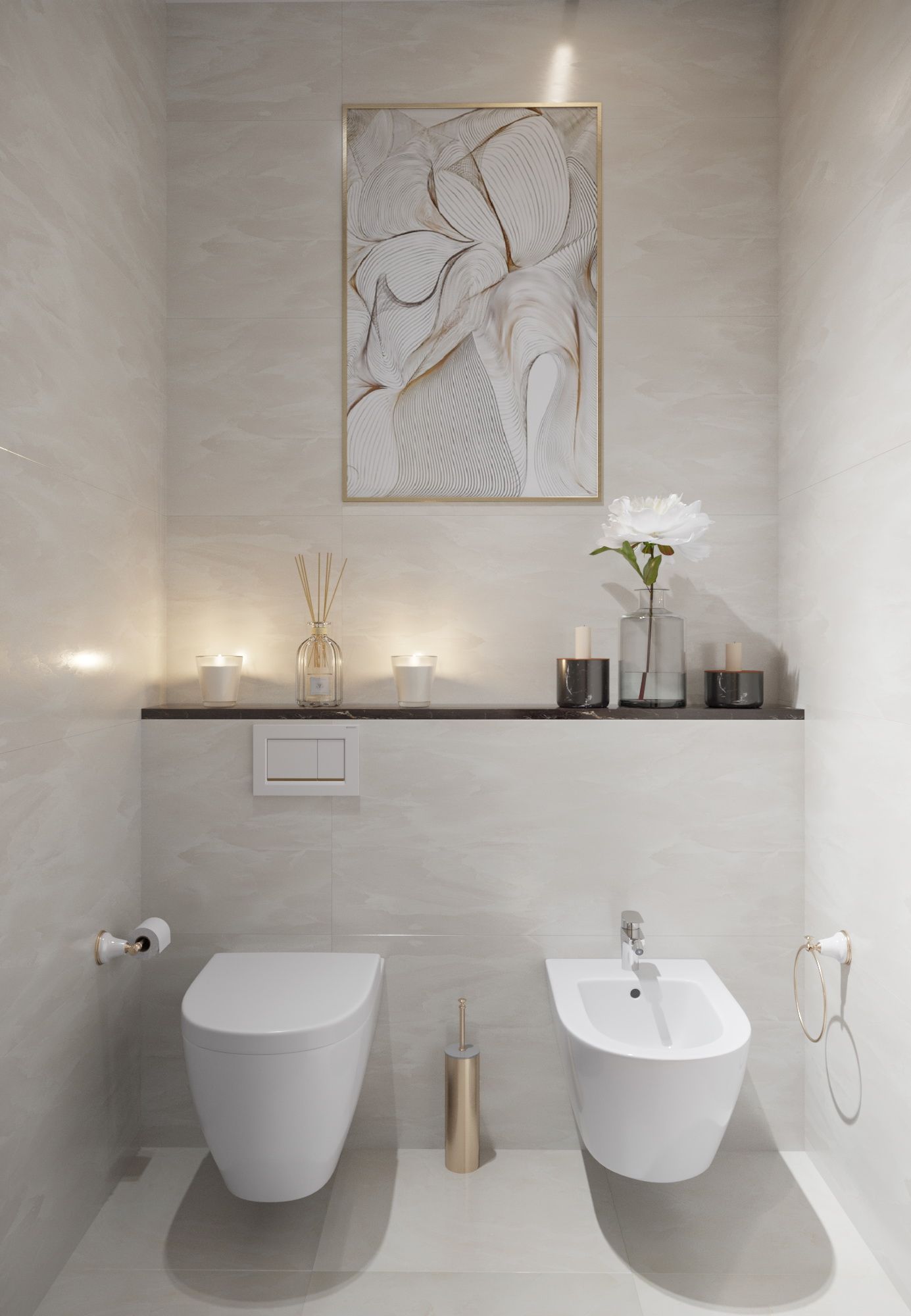 дизайн интерьера санузла в современном стиле