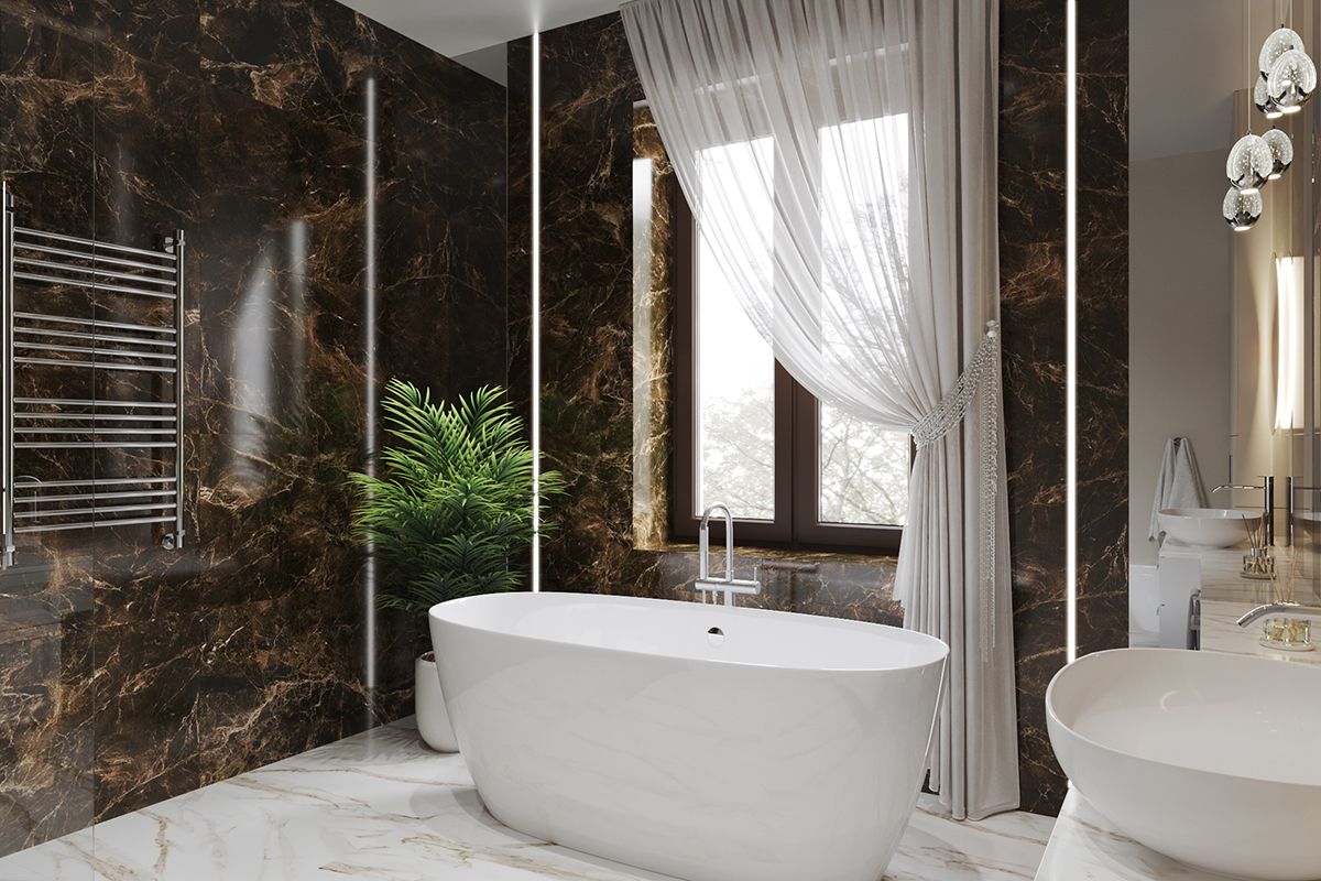 ванная в классическом стиле